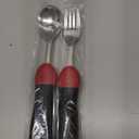 Adaptive Utensils, Weighted Special Supplies Spoon Fork Set, Weak Hand Grip & Handicapped & Parkinsons Aids for Living, Arthritis for Hand Tremors, Travel Eating Utensils for Disabled, Elderly, Adults