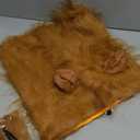 CPPSLEE Lion Mane for Dog Costumes, Realistic Wig for Medium to Large Sized Dogs, Halloween Costumes (Brown)