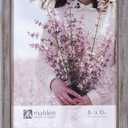 Malden International Designs 8x10 Distressed Gray Picture Frame With Inner Bead Border
