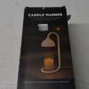 White candle warmer lamp, scented wax warmer, Christmas candle warmer lamp gifts for women, housewarming gifts (Output Adapter not Included)