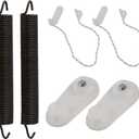 8194001 Dishwasher Door Balance Link Kit & 8270020 Dishwashers Door Balance Spring Compatible with Whirlpool Kitchenaid Maytag Amana Dishwasher
