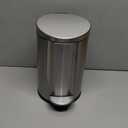 TIPGO Small Trash Can with Lid Soft Close, 4.5 Liters / 1.2 Gallon Bathroom Garbage Can, Mini Step Trash Bin, Stainless Steel Wastebasket for Bathroom, Bedroom, Office (Silver)