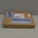 LINMAGCO Ottoman Storage Ottoman with Storage Small Foot Rest Stool Under Desk Stool Short Folding Footrest Linen Cloth Beige 16X12X12IN