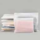 Frosted Zipper Packaging Bags, 25Pcs 7.87x5.51 inch Resealable Plastic Zip Bags with Slider Closure for Shipping Socks, Underpants, Ties, 3 Mil with Vent Holes