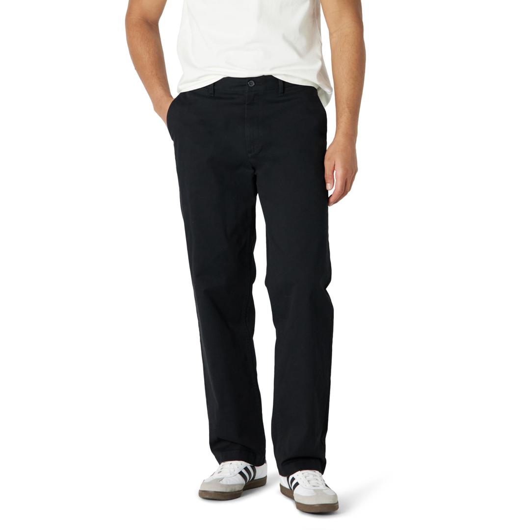 Amazon Essentials Men's Relaxed-Fit Cotton Chino Pant, 34W x 30L, Black