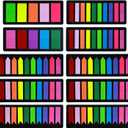 KICNIC Sticky Tabs 2250pcs, Self-Adhesive Book Tabs for Annotating Books, Arrow Page Markers Flags for Notebooks, Bible, Binder, School, Office[3 Designs, 3 Sizes, 10 Bright Colors]