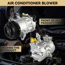 A/C Compressor with Clutch Compatible with Mercedes Benz C300 2015-2018 2.0L, CLC300 2016-2020, C43 AMG 3.0L 2017-2020,E300 2.0L 2017-2019, E350 C350e Metris CO 11590C 0008303002 7513309 168324