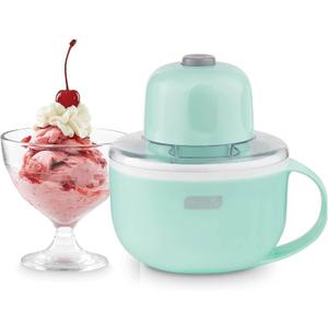 Dash My Mug Ice Cream Maker - Makes Single Serving of Gelato, Frozen Yogurt, Sorbet & More - Easy to Clean & Use - Aqua, 1 Bowl