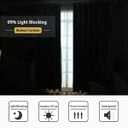 Turquoize Blackout Draperies Curtains for Bedroom Room Darkening Curtains Window Panel Drapes 2 Panels - 52 inch Wide by 96 inch Long Grommet Top Thermal Insulated Blackout Curtains, Burgundy