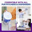 3 x PUR Water Pitcher & Dispenser Replacement Filter 4-Pack, Genuine PUR Water Filter, 2-in-1 Powerful and Faster Filtration, 8-Month Value, Blue (PPF900Z4)