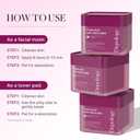 depology Triple-Acid Exfoliator Toner Pads - Double sides Gentle Resurfacing Pads with Glycolic, Lactic & Salicylic Acid for Pores, Dullness & Texture