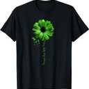 Traumatic Brain Injury Awareness Tshirt Warrior Green Ribbon T-Shirt XS