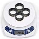 COOWOO Brass RC Wheel Rings, Internal Clamp Beadlock Rings Upgrade Parts for 1/18 TRX-4M RC Crawler Cars with 1.0 Wheels, Compatible with Stock Tires, Set of 4, Black