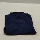 JEMITOP Men's Stretch Wrinkle Free Short Sleeve Texture Shirt Lightweight Summer Button Down Shirts for Beach Vacation (Navy Blue, XL)