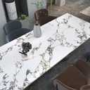 32x157inch Glossy White Gold Marble Contact Paper peel and stick Removable Wall Paper Counter Kitchen Marble Wallpaper Vinyl Wrap for Countertops Waterproof laundry Room Backsplash Living Room