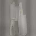 Anley White Mini Flag 12 Pack - Hand Held Small Miniature Solid White Blank Flags on Stick - Fade Resistant & Vivid Colors - 5x8 Inch with Solid Pole & Spear Top