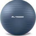 Trideer Exercise Ball for Yoga, Pilates & Fitness Stability Ball Equipment for Home Gym & Office Chair, Core & Balance Training Accessories, Physical Therapy Equipment, Quick Pump Included, L(23-26ines/58-65cm)