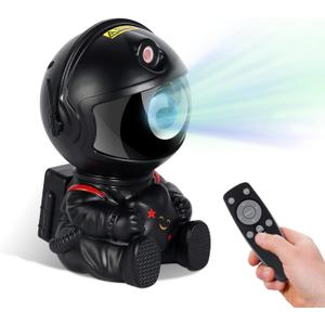 Astronaut Kids Nebula Star Light - Galaxy Bedroom/Adult Playroom Projector, Home Theater Decoration (black)