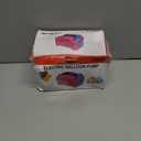 IDAODAN Electric Balloon Pump, Portable Electric Balloon Blower Machine Balloon Air Pump Dual Nozzle Rose Red 110V 600W Balloon Inflator for Party Decorations