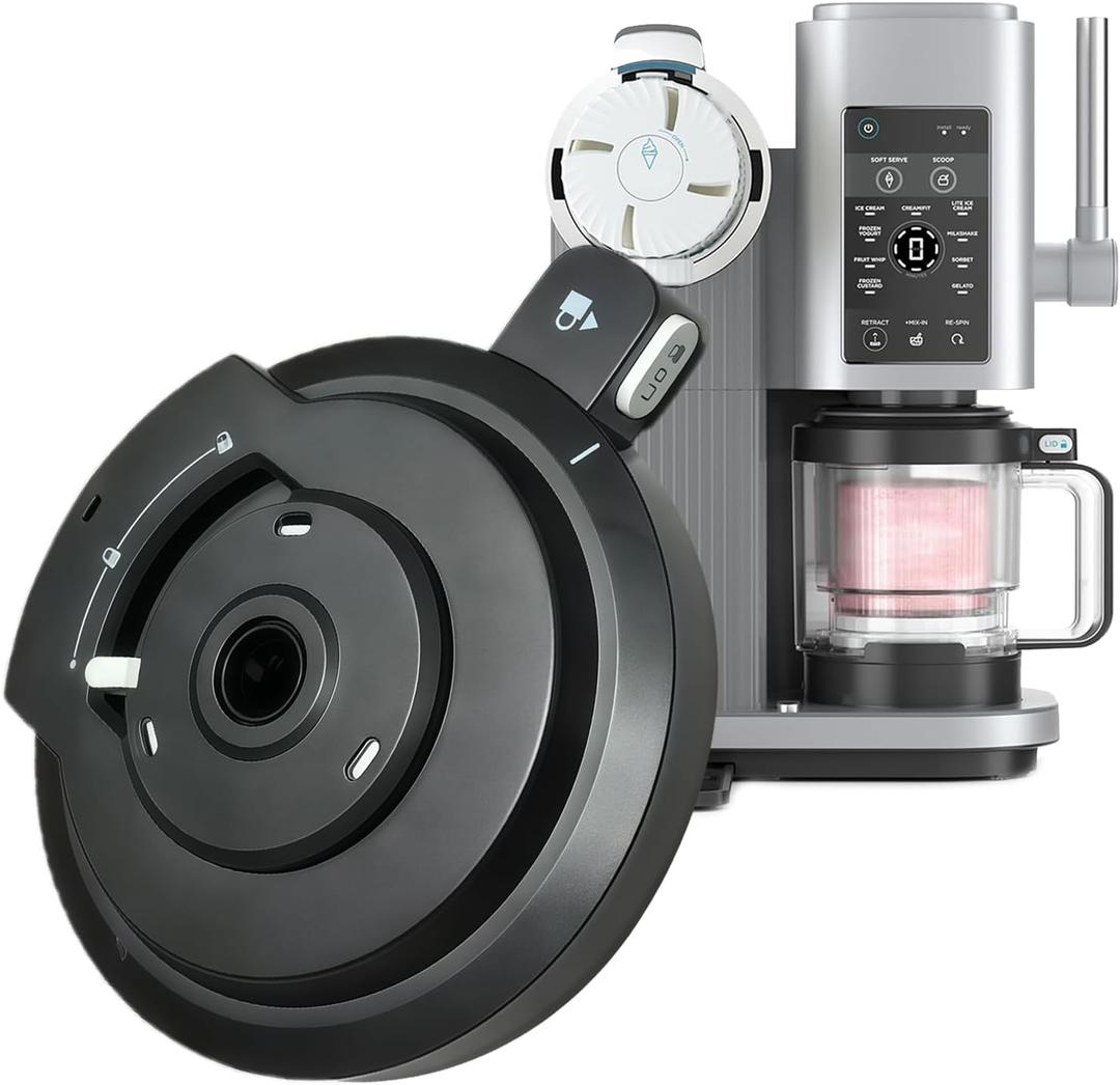 Outer Bowl Lid for Ninja Ice Cream Maker Accessories,Creami Lid Replacement, Reusable Creami Replacement Parts (Outer Bowl Lid, for Ninja NC701/NC700)