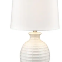 High 1-Light Table Lamp - White