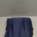 Wish Care 6ft Long Navy Blue Table Skirt for Rectangle Tables Decorations - Wrinkle Resistant Polyester Pleated Table Skirting Desk Skirts for Office Baby Shower Birthday Party Wedding Banquet