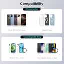 MEKO for MagSafe Wallet with Stand, RFID Blocking MagSafe Wallet for iPhoneLightweight Magnetic Phone Credit Card HolderHold 4 CardsCompatible iPhone 17/16/15/14/13/12 Series