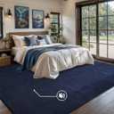 7x10 Large Area Rugs for Living Room Bedroom,Soft Memory Foam Modern Indoor Fuzzy Shaggy Rug, Low Pile Carpet for Kids Room Nursery Home Decor, Blue