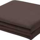 FreshCulture Full Flat Sheet - Hotel Quality Full Flat Sheet Only - Brushed Microfiber Top Sheet - Ultra Soft & Breathable - Wrinkle-Free - Easy Care - Single Flat Sheet (Full, Brown)