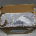 MOPALL Small Bathroom Trash Can with Lid, 2.6 Gallons / 10 L Slim Plastic Garbage Bin with Pop-Up Lid, Mini Waste Basket Can Dog Proof for Kitchen, Bedroom, Office, Laundry, Toilet, Rv, White