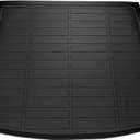 Cartist Cargo Liner Compatible with 2018-2023 2024 2025 Audi Q5 / SQ5 (No Hybrid Models) All Weather Trunk Mat High Side Waterproof Black TPE