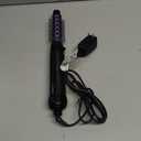 Conair 2-in-1 Hot Air Curling Combo, Includes 1.5-inch Curl Brush and 1-inch Aluminum Bristle Brush (Black / Purple)