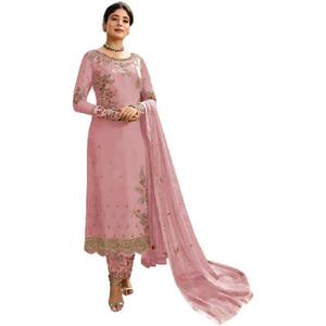 Ready to Wear Indian Pakistani Ethnic Wear Designer Straight Salwar Kameez Suit for Womens, 4XL