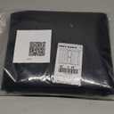 PONY DANCE Kitchen Window Curtains Over Sink, Short Blackout Bathroom Window Curtains, Thermal Insulated Rod Pocket Home Decor Drapes for Bedroom Small Window(2 Panels Set, Black, 42" W x 45" L)