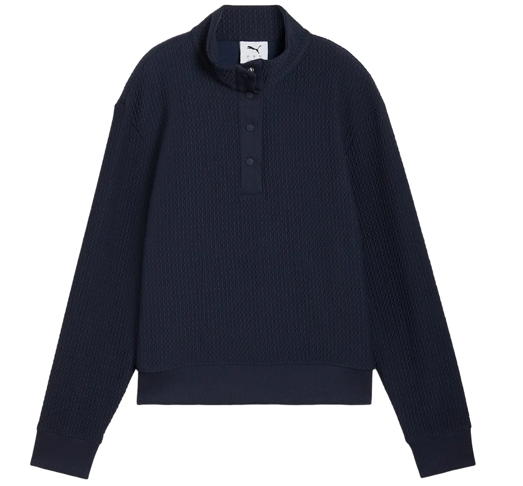 PUMA Women's Boulder 1/2 Snap Pullover, XL