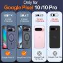 hitfine for Google Pixel 10 Pro Case/Google Pixel 10 Case,[Magnetic Charging][Military Drop Protection] [Compatible with Magsafe] Slim Translucent Matte Back Phone Case, (Pink/6.3 Inch)