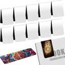 Skyygemm 12 Pcs Blanks Sublimation Magnetic Bookmark Double Sided Heat Transfer Magnet Bookmark Clips Blank Rubber Book Marker Bulk for Women Men DIY Crafts Gifts Personalized Book Lovers Present