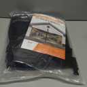 Garage Door Screen for 1 Car Garage-10x7FT Magnetic Garage Door Screen with 4 Roll Up Starps for Patio, Outdoor Black