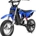 36V 350W Kids Electric Dirt Bike - Fast Speed Electric Motorcycle Up to 16 MPH & 10 Miles Long-Range, 3-Speed Modes, Twist Grip Throttle, Dual Suspension & Brakes for Kids Ages 5-8 (Blue)