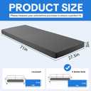 HOMBYS 3 Inch Foam Sofa Topper Pad, Foam Couch Top Pad with Removable Washable Cover, Couch Cushion for Enhanced Comfort & Furniture Protection(71 * 27.5 * 3in)