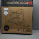 5-in-1 Baby Walker for Boys and Girls Music and Lights 6-18 Month, Foldable Baby Walkers with 5 Adjustable Heights, Infant Toddler Walker with Wheels and Combo Portable（Pink）