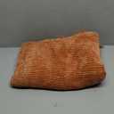 CREVENT Farmhouse Rust Chenille Throw Blanket for Couch Sofa Chair Bed Home Decoration, Soft Warm Cozy Knit Blanket for Spring (50''X60'' Caramel / Brown / Burnt Orange)