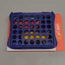 4 in a Row Connect Game, Travel Board Games for Kids Adults, Get 4 in a Row to Win - 9 x 7.4 inches Blue