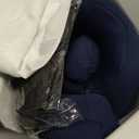 jiaao Neck Pillow Airplane, Ergonomic Memory Foam Travel Pillows for Long Flights, 3D Eye Masks, Ear Plugs and Portable Drawstring Bag, Napping Pillow for Home, Sleep Rest, Family and Travel Use (Dark Blue(drawstringe))