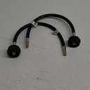 GASPRO 15 Inch RV Propane Hose with 1/4" Male Inverted, Camper Propane Hose Replacement for 2-Stage Auto Changeover Regulator, 2-Pack