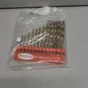 Drill Bit Set, 19Pcs Hex Shank Titanium Twist Drill Bit for Sheet Metal, Wood, Plastic, Quick Change Design (1/16" - 1/4")