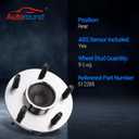 Autoround 512285 Rear Wheel Bearing and Hub Assembly for Chevy Cobalt/HHR, Malibu, Pontiac G6, Saturn Aura 5 Lug