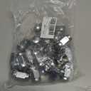 HZEL M12x1.5 Car Bulge Acorn Lug Nuts, 20PCS Carbon Steel Closed End Automotive Lug Nut, Vehicle Wheel Nut Replacement Accessories, Compatible with Lacrosse Equinox Impala (Silver)