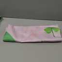 MEHOFOND 7x5ft Two Lucky Birthday Banner for Girl Green Shamrock Rainbow 2nd Birthday Banner Green Clover Pink Floral St Patrick's Day Backdrop for Photography Irish Festival Party Decorations