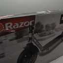 Razor Seated Electric Scooter for Ages 13+, 40-Min Ride Time, Twist-Grip Throttle, Pneumatic Tires, Removable Padded Seat (200 Series, Green)